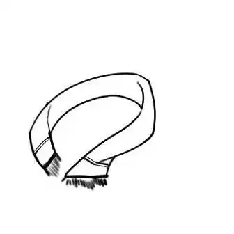 围巾简笔画 围巾简笔画图片大全