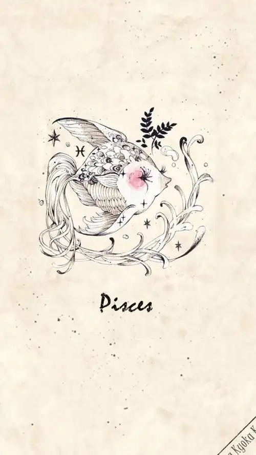 双鱼座#原创壁纸#iphone壁纸# 清新.复古.字母.星空.伤感.黑白.文字.