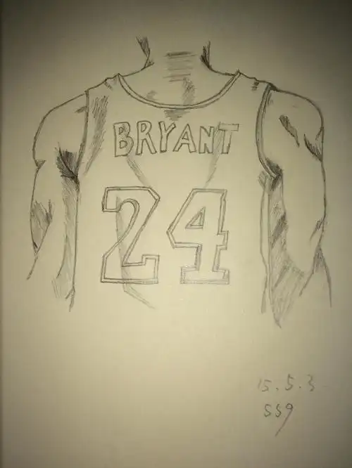 科比的最简单的简笔画