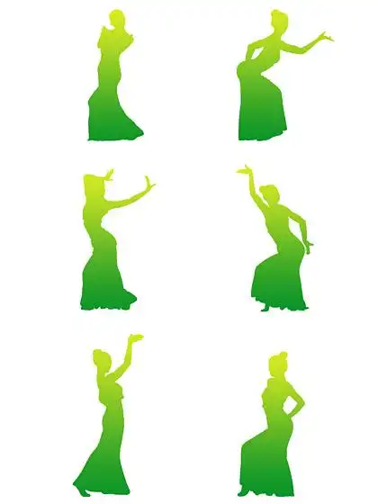 人物傣族 i> i>舞 /i> /i> i> i>舞 /i> /i> i> i>蹈 /i> /i>剪影元素