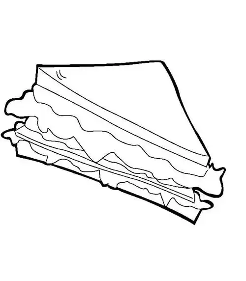 三明治简笔画食物三明治物品简笔画步骤图片大全