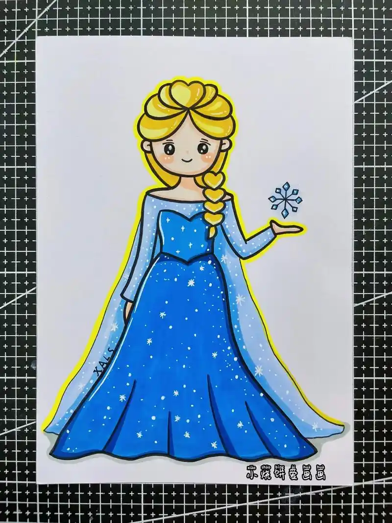 艾莎公主简笔画教程#简笔画艾莎#艾莎公主# - 抖音
