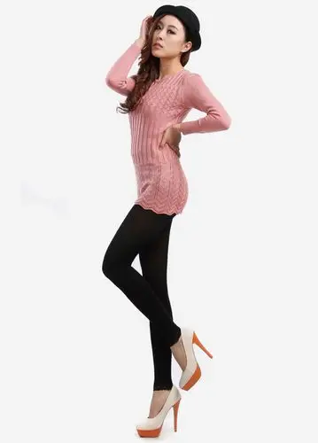 女袜子蕾丝花边九分打底袜 防勾丝美腿仿天鹅绒丝袜yyy1101yz 黑色