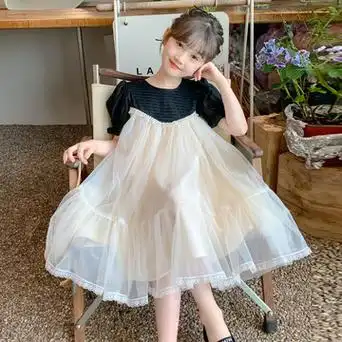 湖州织里童装夏女大童夏季童裙女童连衣裙小女孩公主裙潮跨境代发