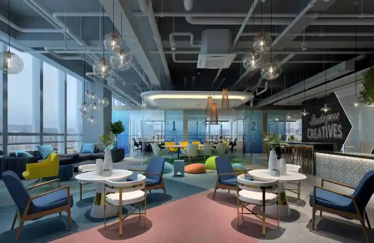 陕西写字楼装修设计,共享办公室装修设计,办公空间设计