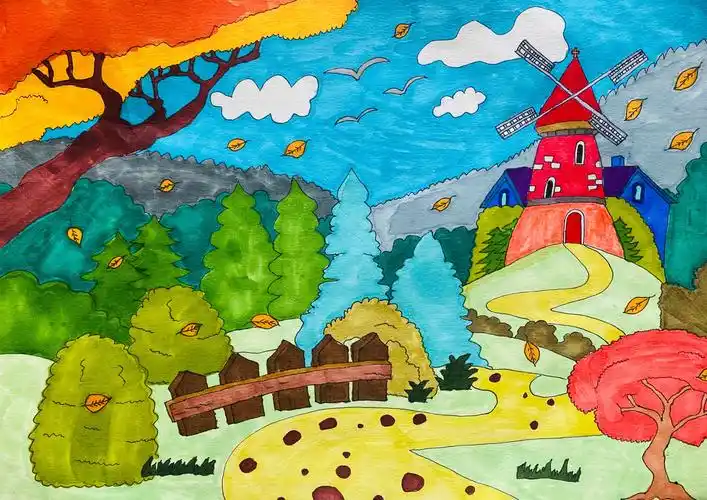 包头市第一实验小学南海分校——秋天"悄悄画"一年级作品投票