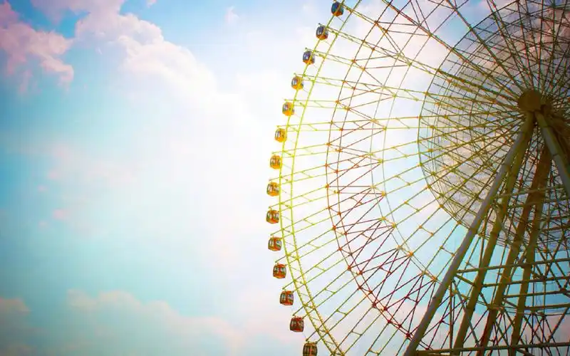 唯美摩天轮风景图片桌面壁纸