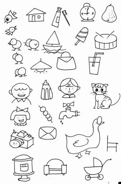 各种各样的图形简笔画