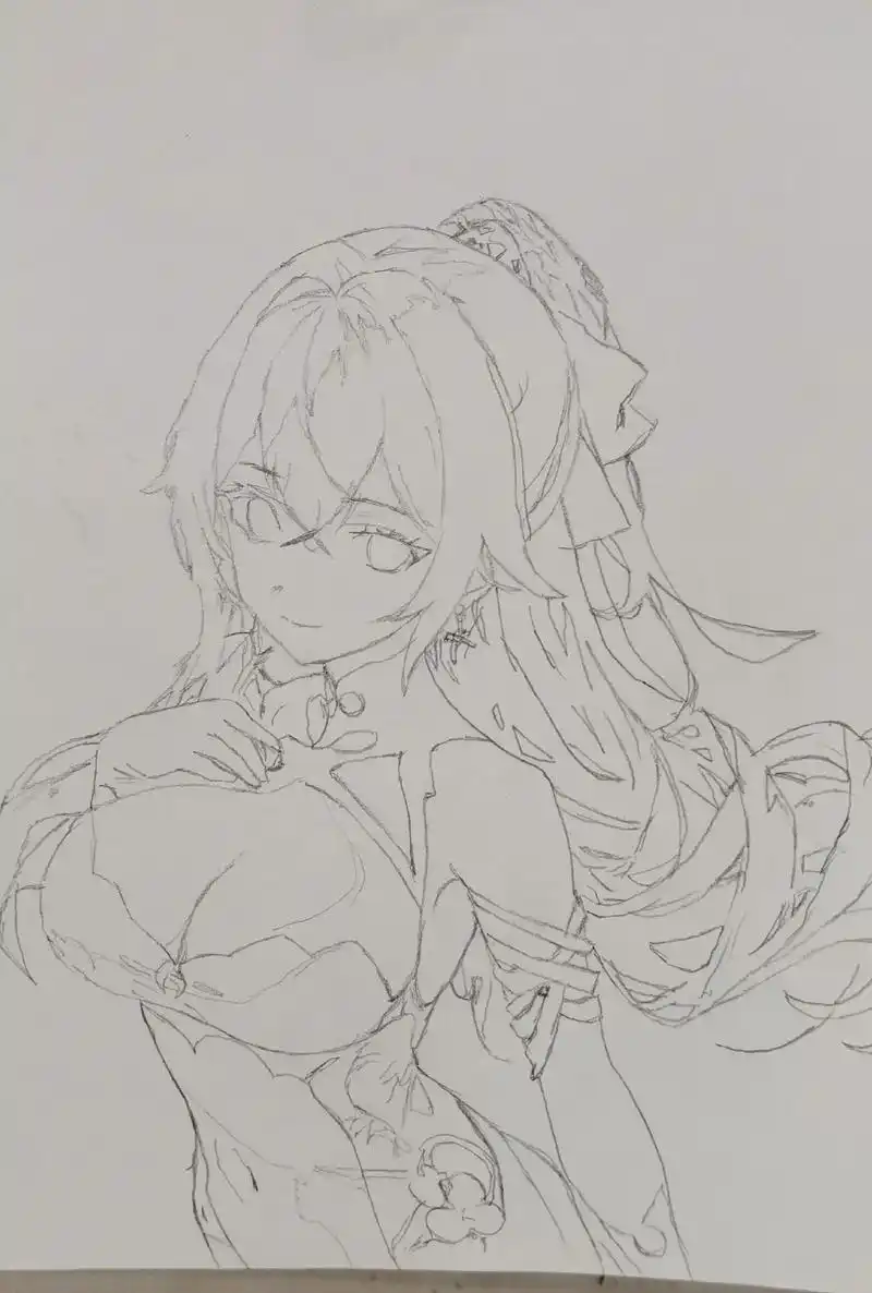 铅笔画 #崩坏三创作者激励计划 #布洛妮娅 #二次元美女 - 抖音