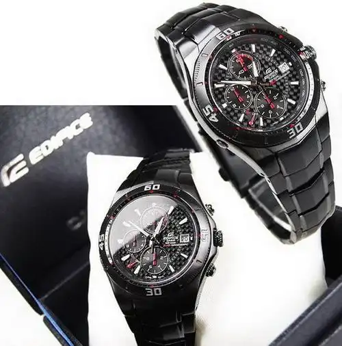 卡西欧casio-edifice系列 ef-514bk-1av 男士石英表
