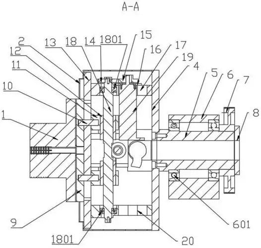 一种四爪电动卡盘装置