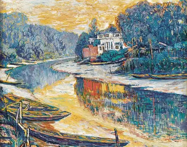 【1993年作 水落水涨 布面油画】拍卖品_图片_价格_鉴赏_油画_雅昌