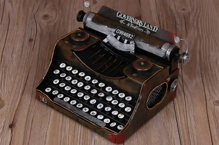 老旧古董上海民国老式打字机道具摆件复古怀旧仿真古董老物件模型软装