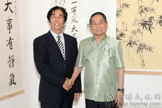 著名书法家张景源应邀赴泰国进行文化交流