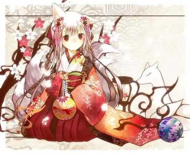 九尾狐古风女生头像