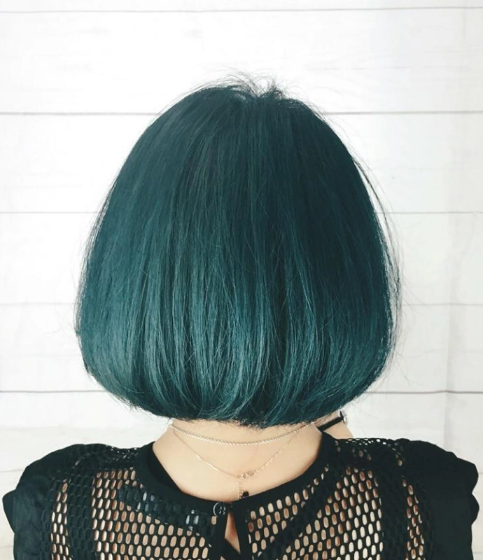 春天流行染"闷青色",这就是春天该有的颜色!