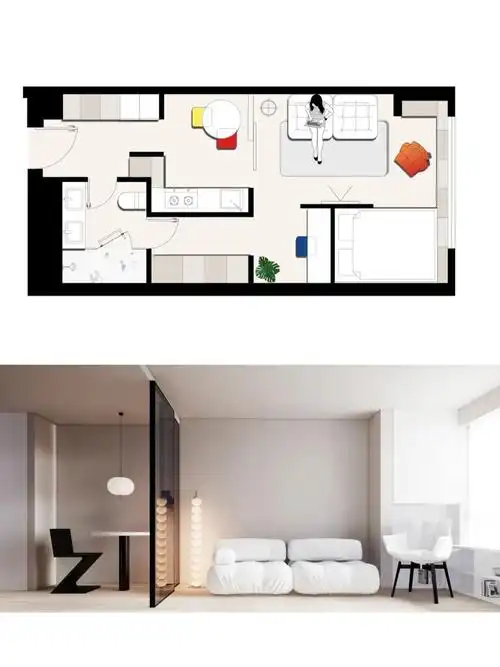 户型改造35平米小户型改造