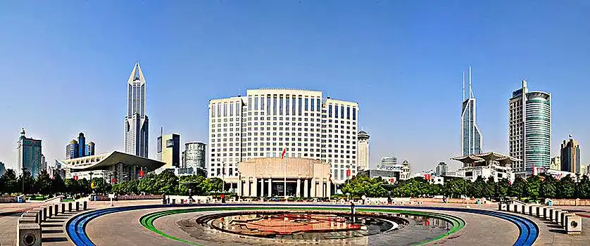 人民广场全景图片