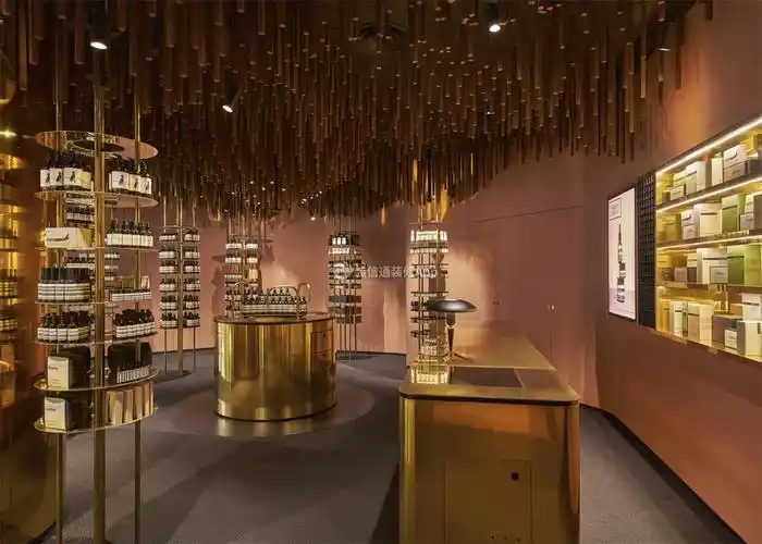 护肤品专卖店吊顶装修设计效果图