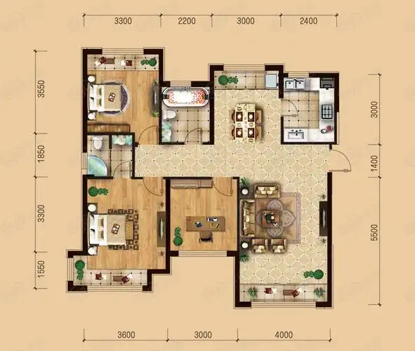 保利凯旋公馆i户型户型图