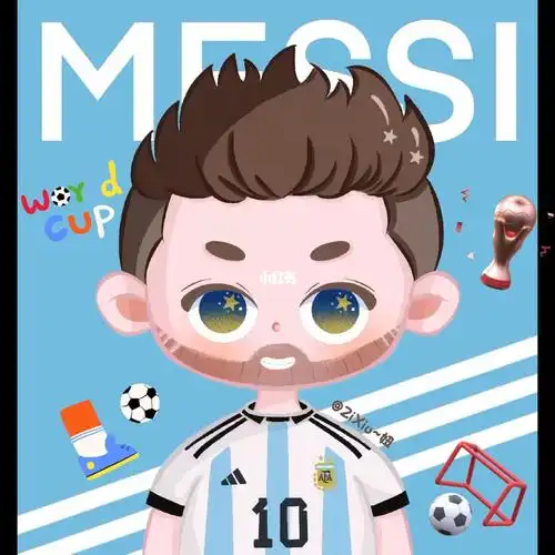 这个球星我绘画丨梅西原创头像