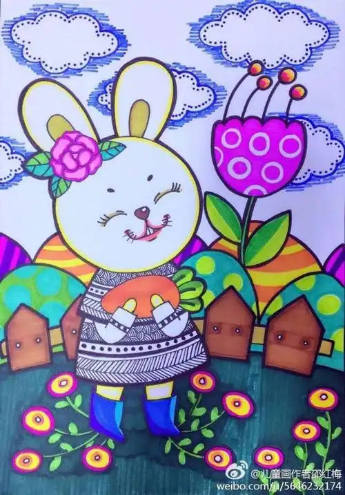 迁安市第七实验小学在家美术第十八课遮遮挡挡(二年级))