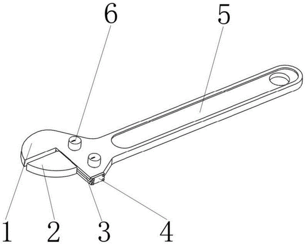 一种弹簧自定位活动扳手的制作方法