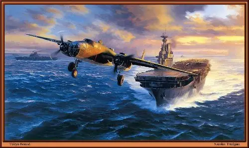 油画组图:二战飞机,空战 | 二战中的著名战机