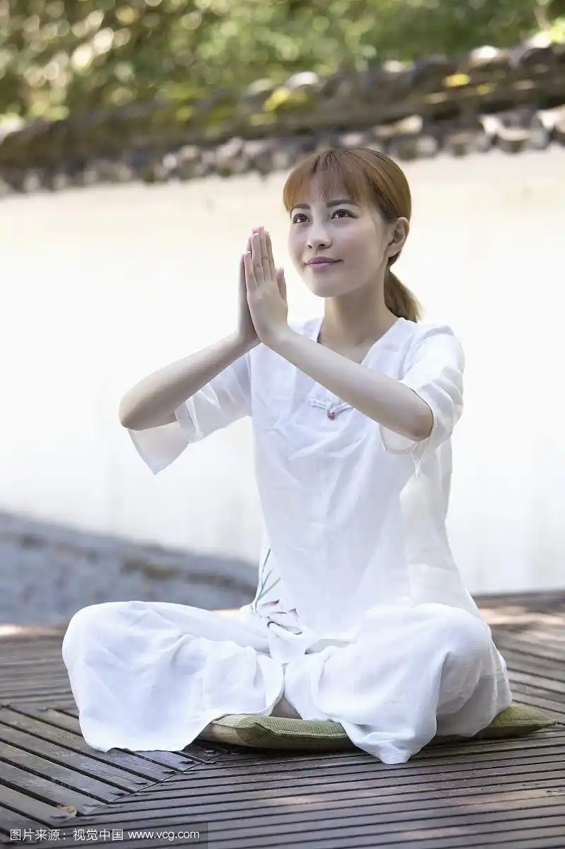 女性,打坐,禅意