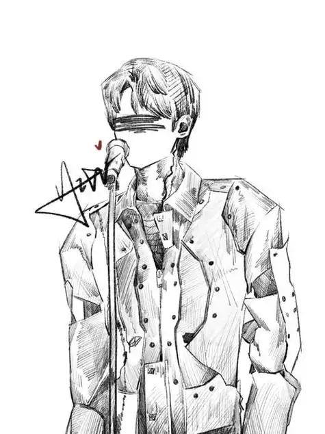 黄明昊简笔画-简笔画-369作文网