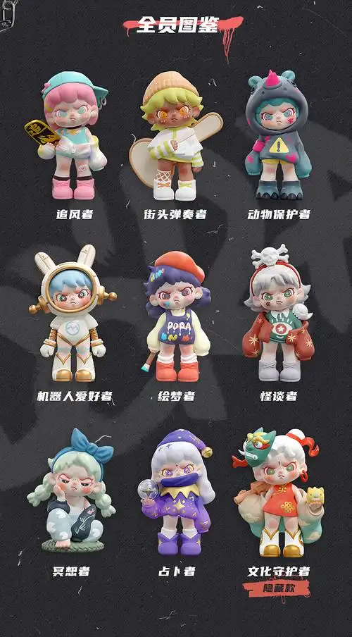 原创ip丨dora拒绝定义系列盲盒设计展示