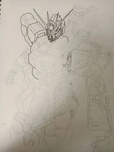 自己绘画的rx93牛高达