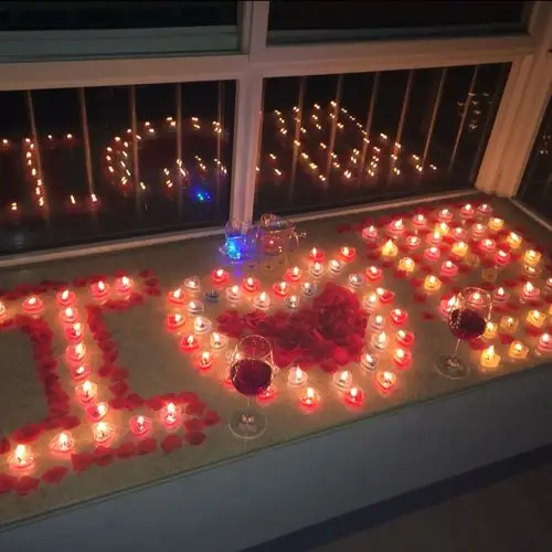 生日布置男朋友表白蜡烛送老公惊喜心形爱心蜡烛浪漫生日房间装饰