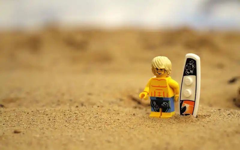 壁纸 乐高玩具,沙滩