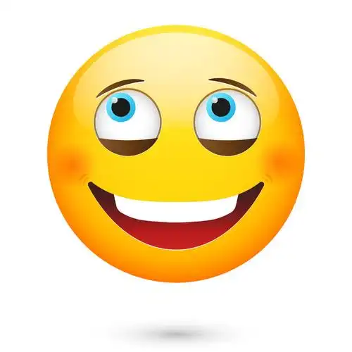 表情符号微笑-害羞的表情