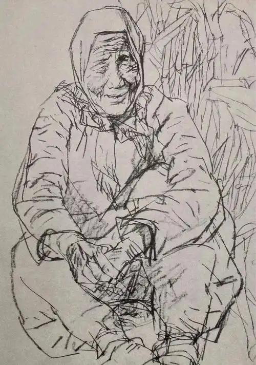 中央美术学院教授华其敏速写作品