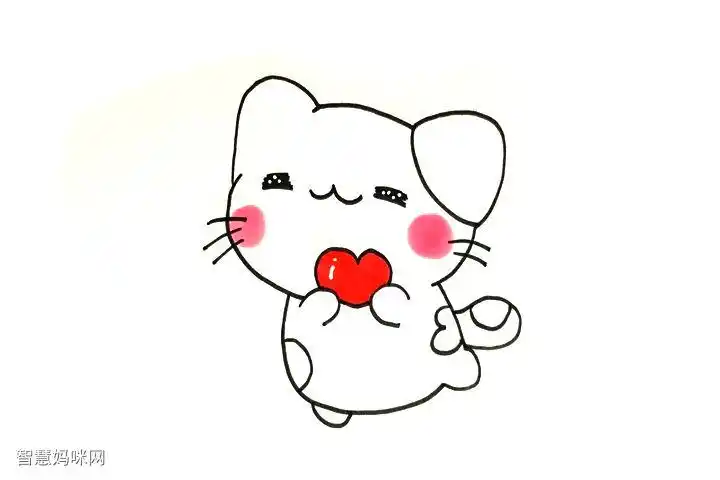 如何画一只可爱的小猫咪