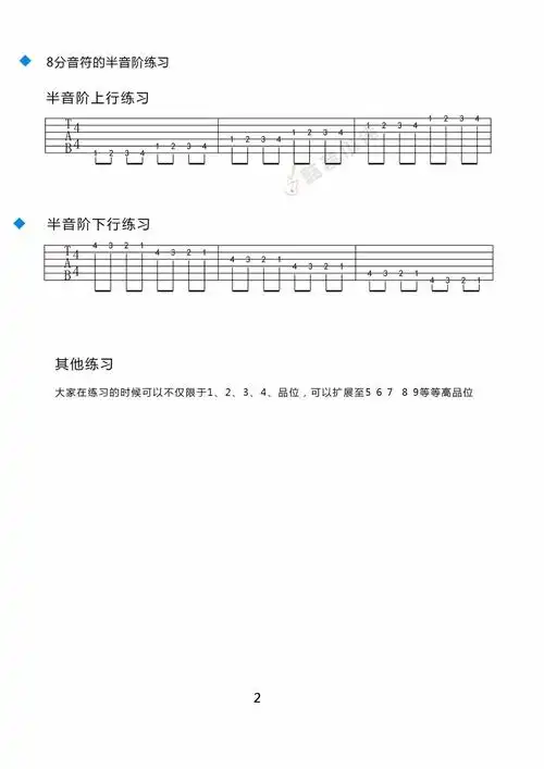8月中奖琴友公布【第九课:半音阶练习爬格子】酷音小伟吉他教学入门