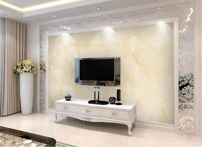 大理石电视背景墙效果图