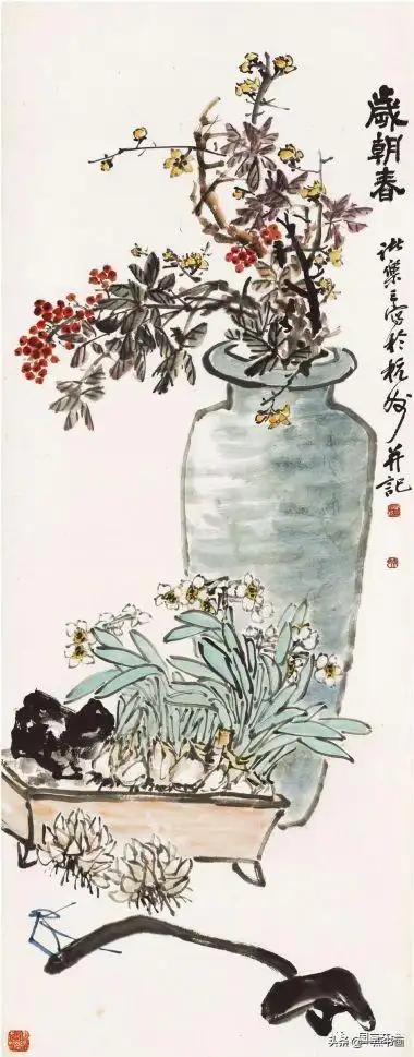 诸乐三花鸟作品欣赏分享