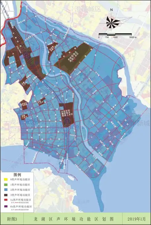 汕头市龙湖区声环境区划图(2019)