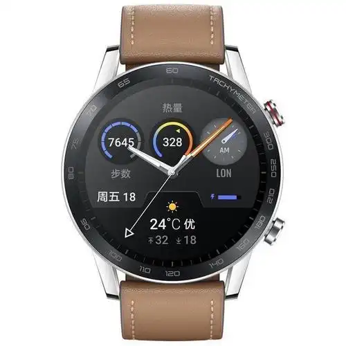 新品华为荣耀手表2honormagicwatch246mm亚麻棕智能运动蓝牙通话14天