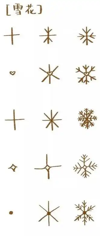 步骤雪花简笔画雪花简笔画图片大全冬天人与雪花的简笔画雪花简笔画