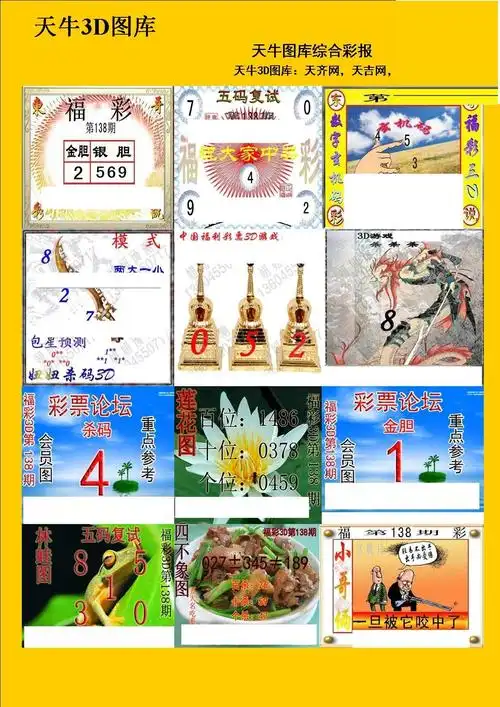20138期福彩3d 天牛彩报图版系列 - 3d图库 - 为彩网 - 微彩论坛