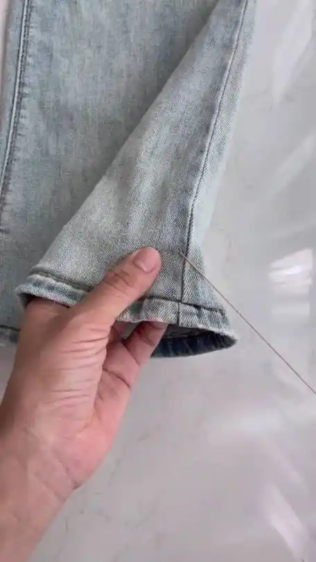 裤子太长不要剪,改短用隐形针法