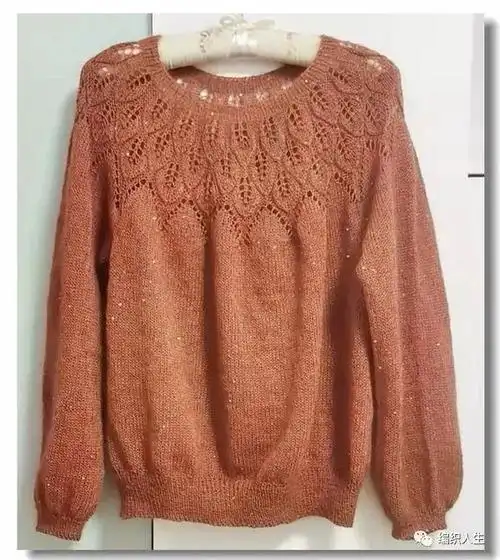 简约耐看,好织好穿:叶子花马海套头毛衣(有编织图解)__财经头条