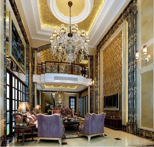 联排别墅欧式风格客厅电视背景墙