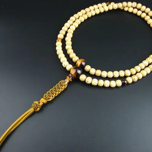 妙莲莲花日本念珠禅宗临济星月菩提108颗虎眼石佛珠