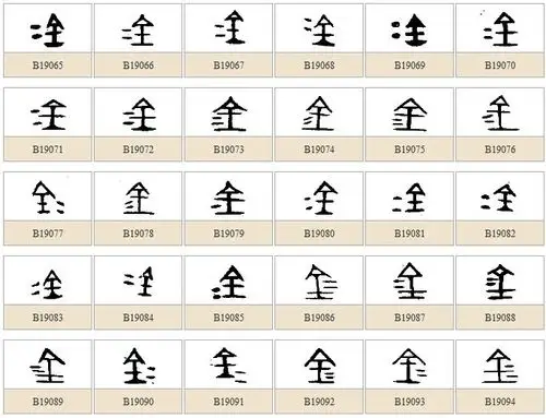 金字在古代象形字怎么写