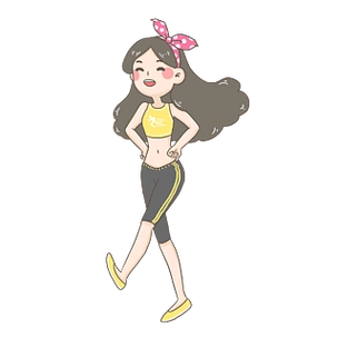 跳健身操的女孩png